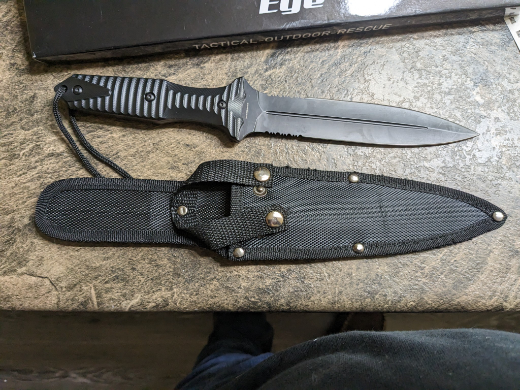 Snake Eye Tactical Outdoor Rescue Double-Edged Dagger Knife - photo 4