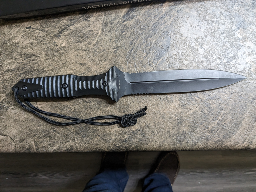 Snake Eye Tactical Outdoor Rescue Double-Edged Dagger Knife - photo 5
