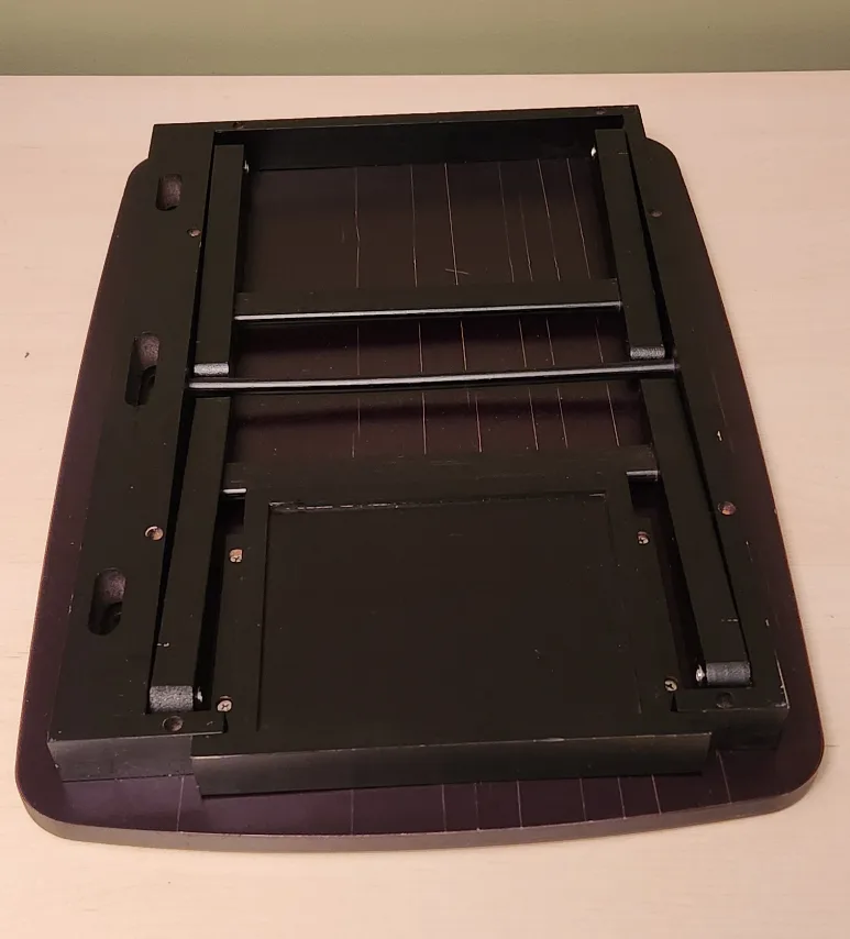 Black Foldable Laptop Desk with Drawer image indicator(4)