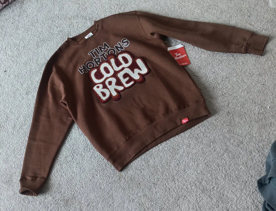 Tim Hortons Cold Brew Brown Crewneck Sweatshirt image indicator(3)