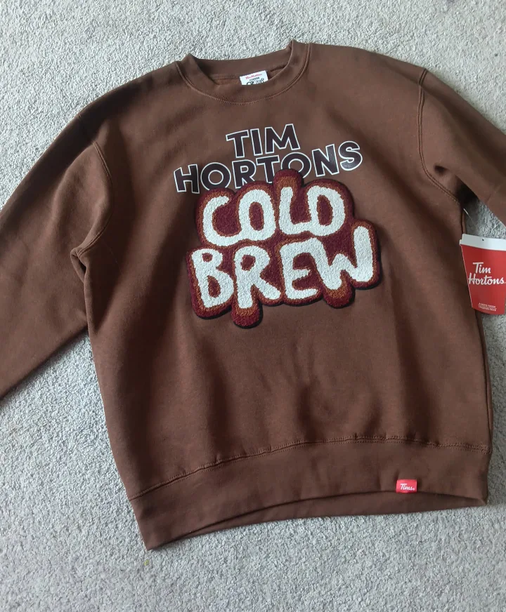 Tim Hortons Cold Brew Brown Crewneck Sweatshirt image indicator(4)