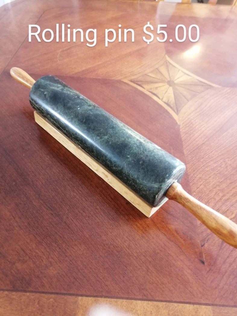 Marble Rolling Pin with Wooden Handles $5.00