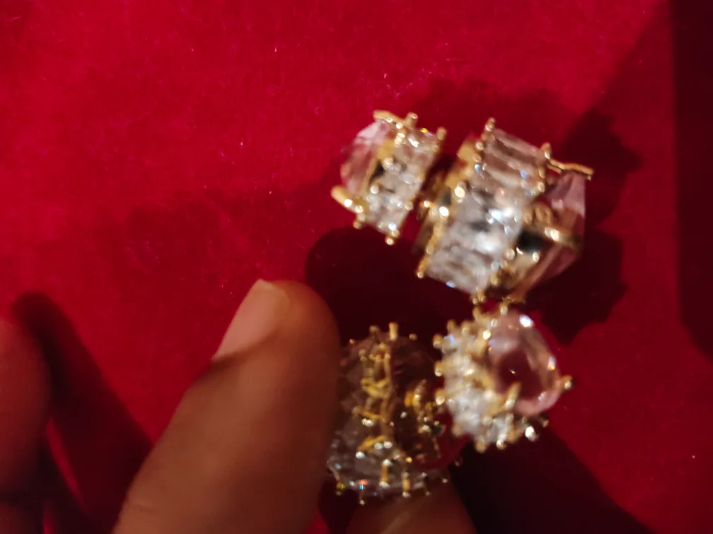 Beautiful  two sided gem stone rimg image indicator(6)