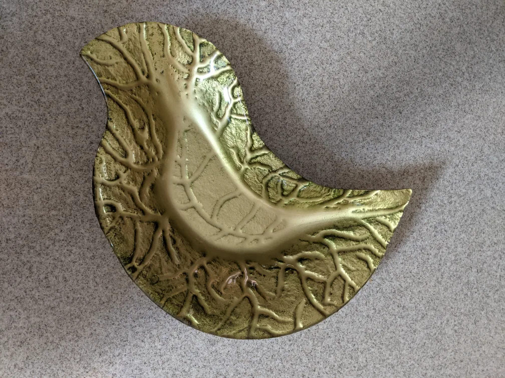 🏈 Gold Bird Shaped Decorative Dish image indicator(5)