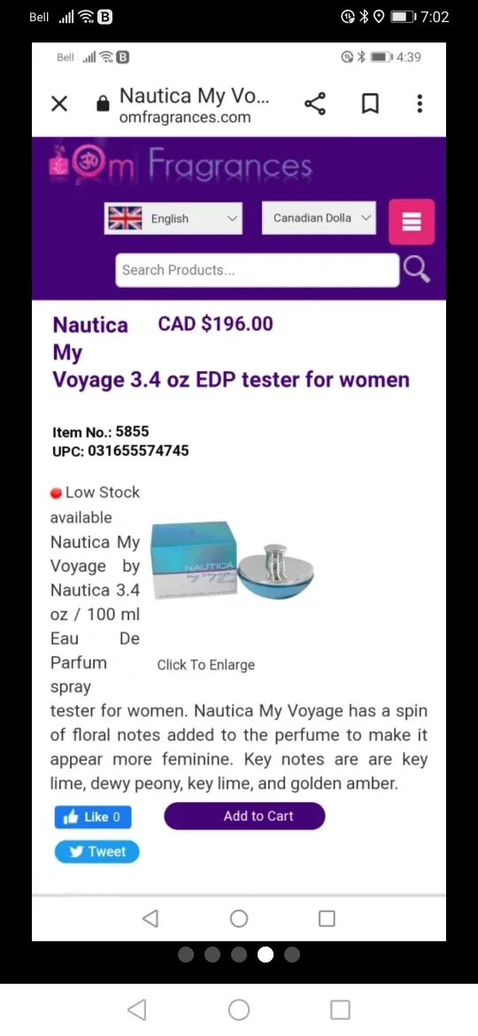 Nautica My Voyage Eau De Parfum Tester image indicator(4)