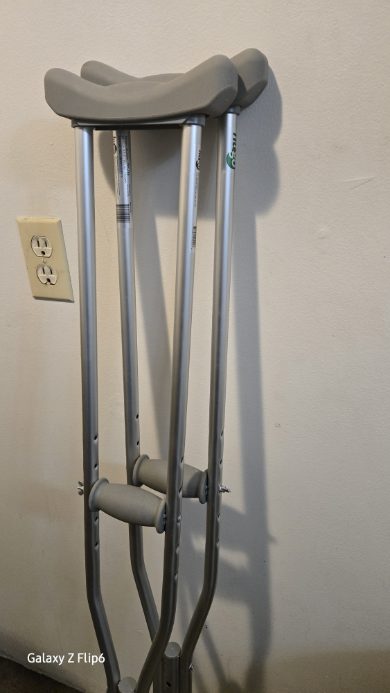 Pair of Hugo Adjustable Crutches