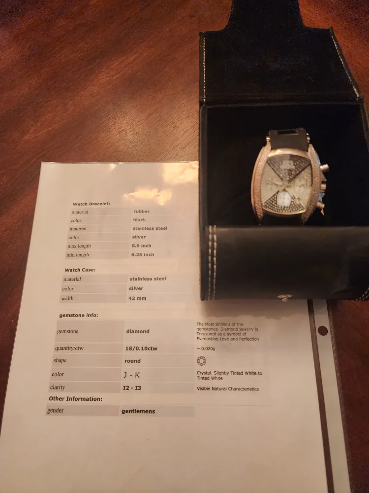 Techno Master Men's Diamond Chronograph Watch image indicator(4)