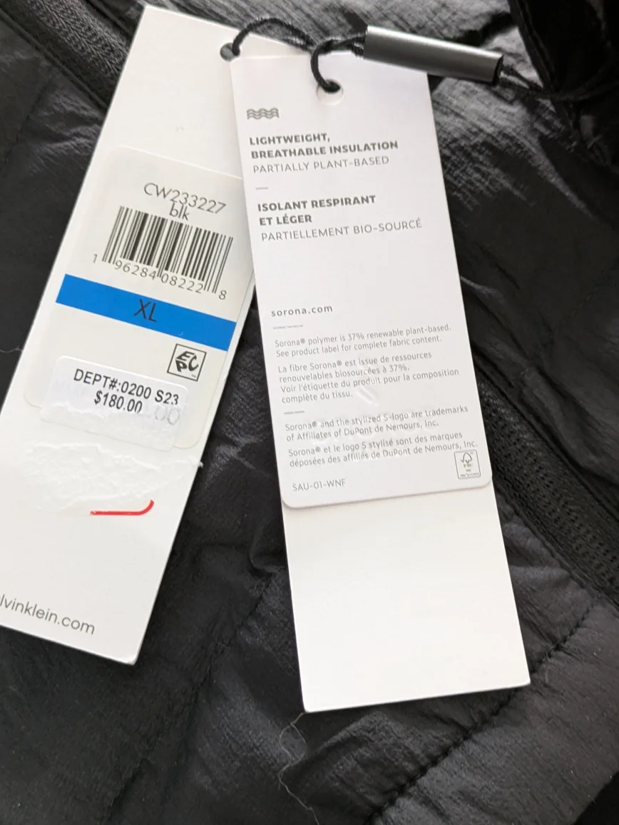 Calvin Klein Women's Size XL Black Puffer Jacket image indicator(4)