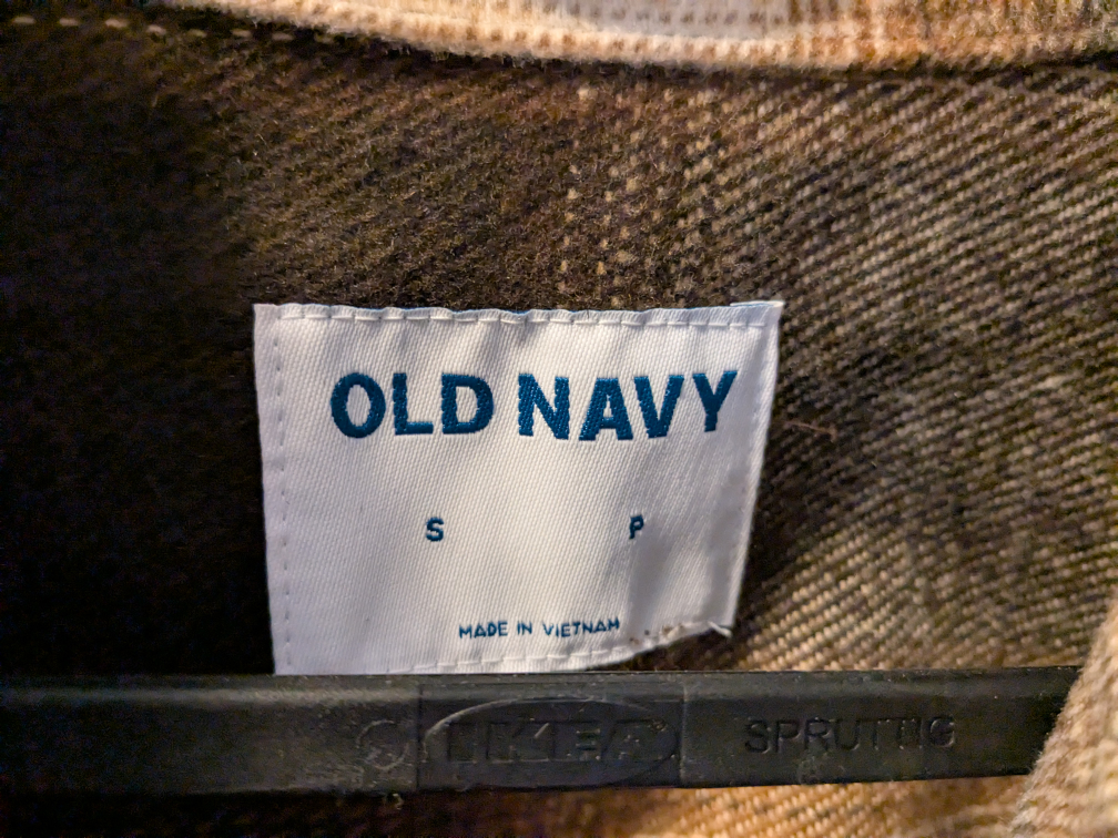 Old Navy Flannel Shirt Jacket - Size Small