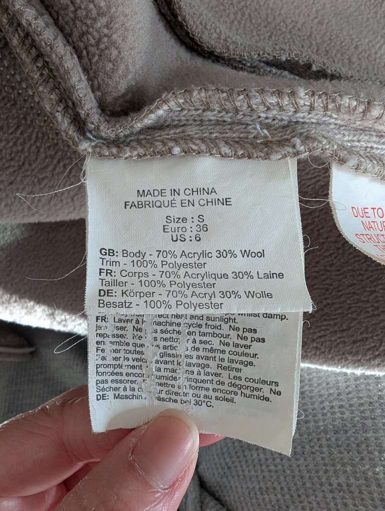 Bench Women's Size Small Beige Knit Zip-Up Hoodie - photo 4