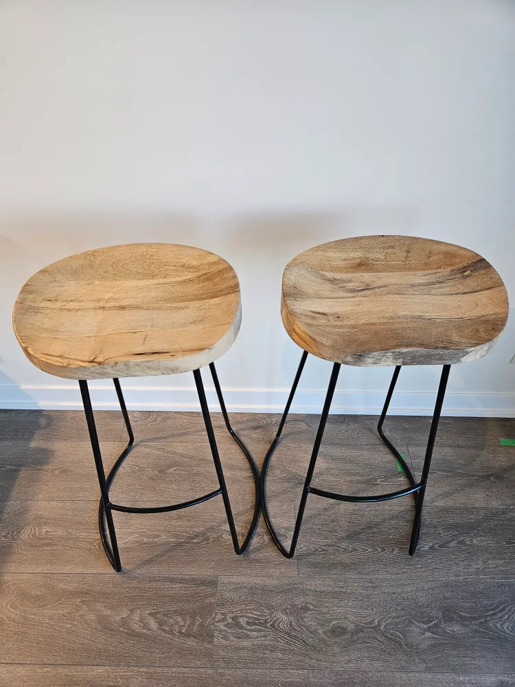 Mango wood bar stools image indicator(2)
