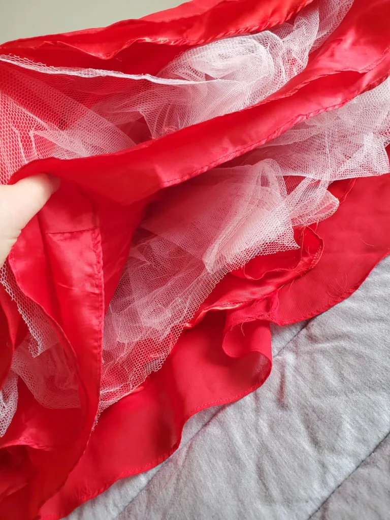 strapless red Long (Prom Dress) with Rhinestone Detail image indicator(7)