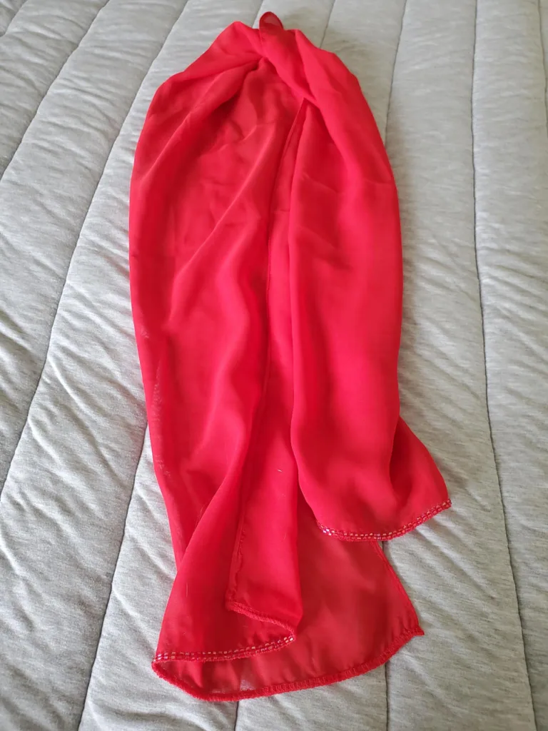 strapless red Long (Prom Dress) with Rhinestone Detail image indicator(8)