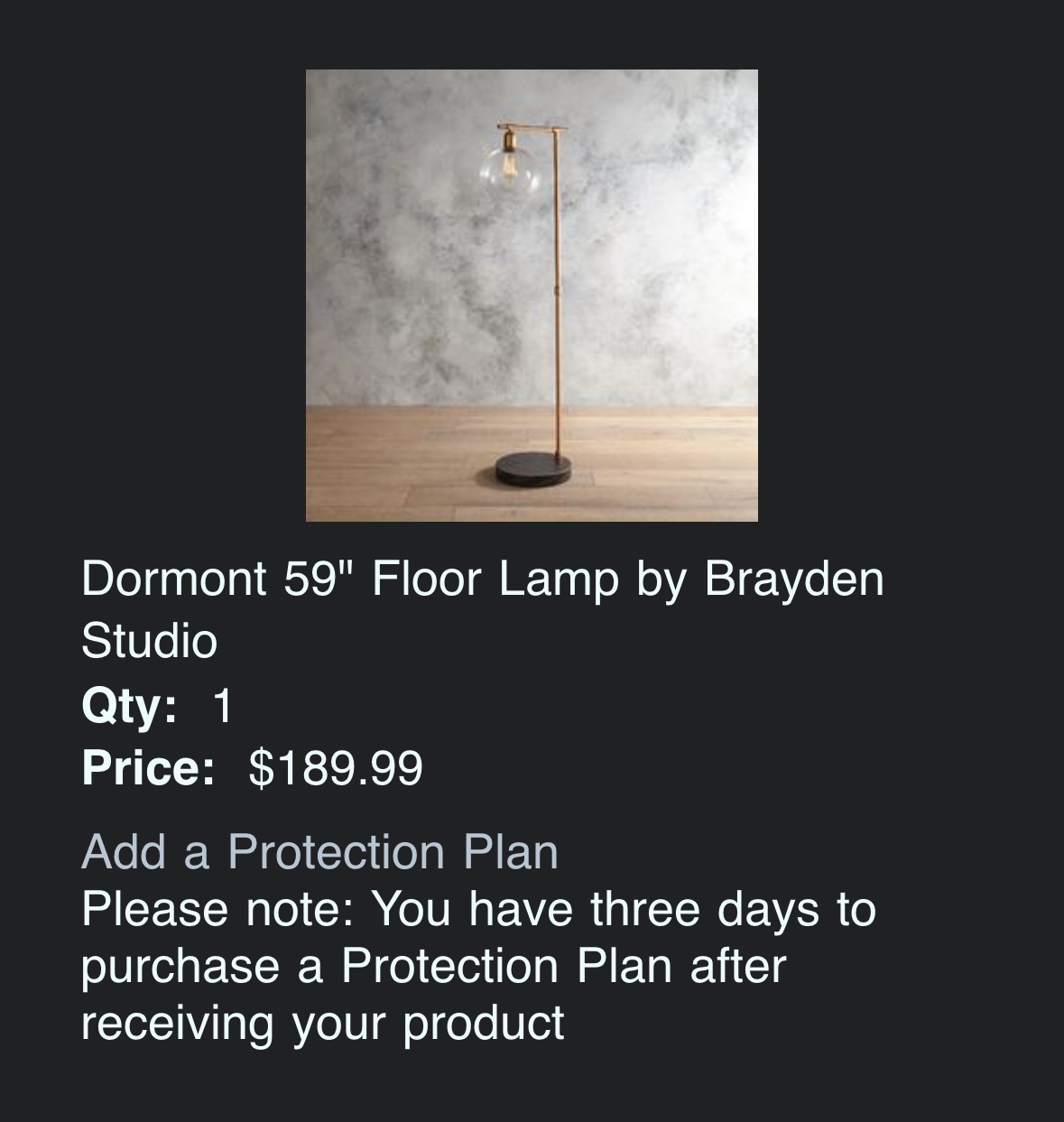 59” Floor Lamp - photo 3