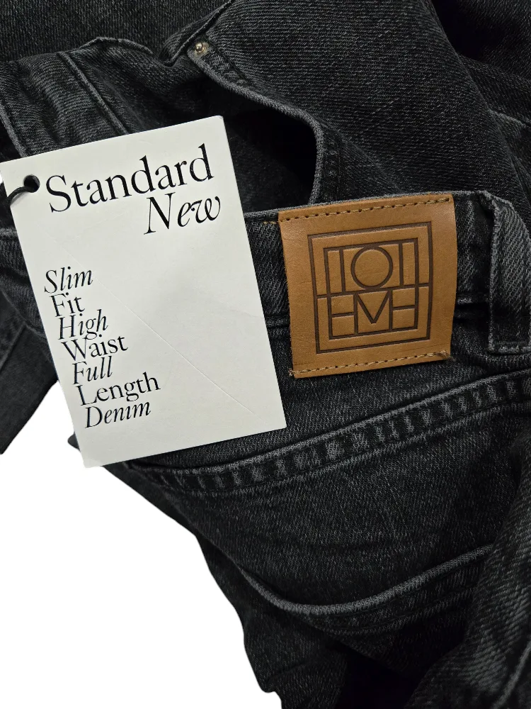 BNWTT Totême Standard New High-Waist Grey Skinny Jeans Size 26 image indicator(8)
