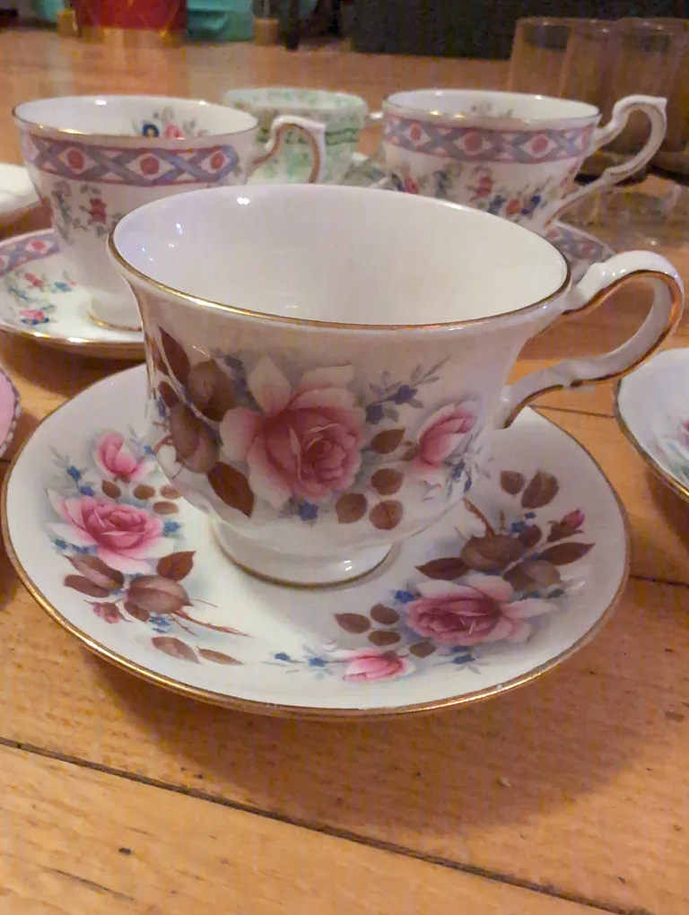 Vintage Teacups and Saucers image indicator(2)