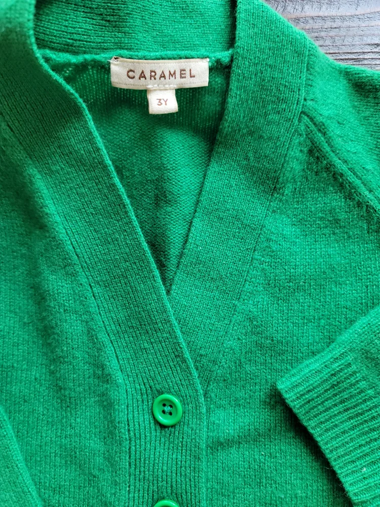 Caramel Green Cardigan Sweater 3Y image indicator(2)