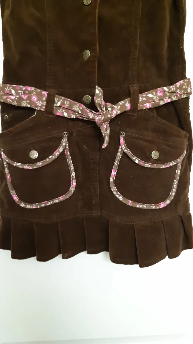 Vintage 6X Girls Corduroy Tunic with Pockets!  image indicator(2)