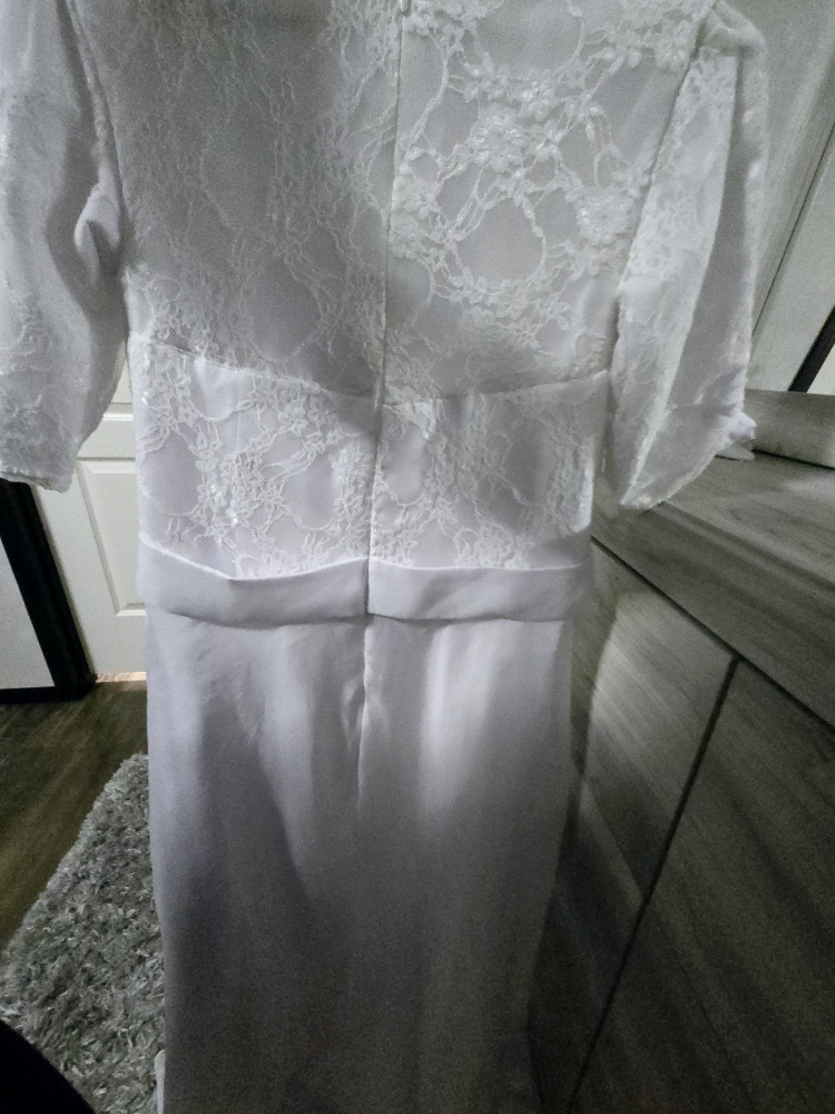 🏈white lace dress - photo 4