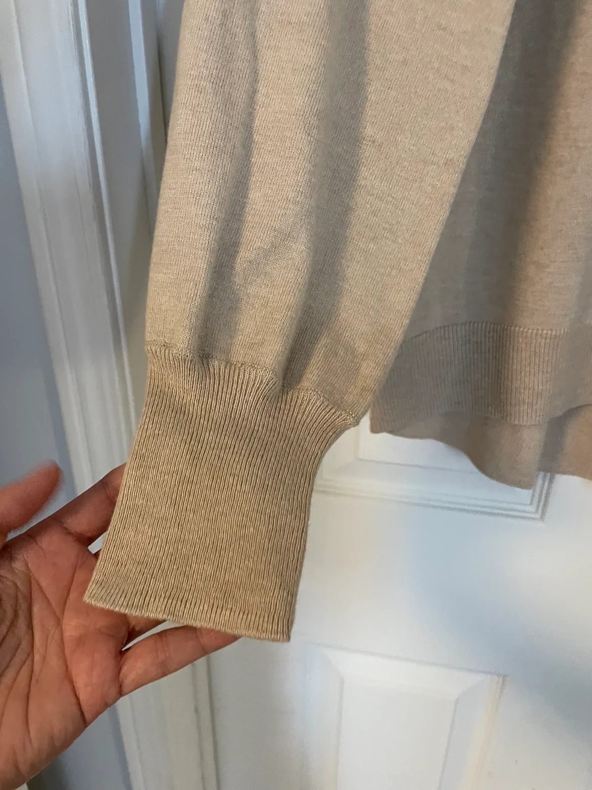 Michael Kors beige sweater, size small image indicator(2)