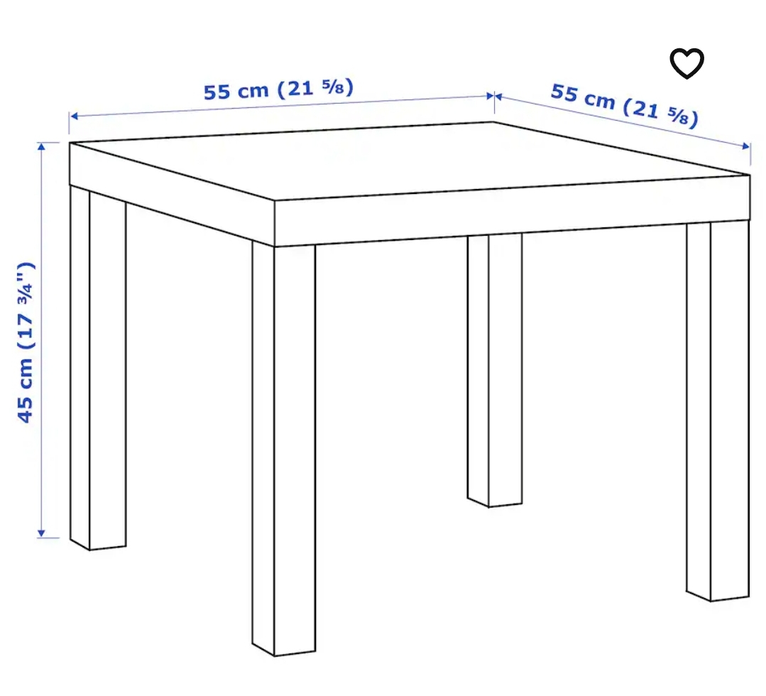 IKEA Lack Side Table - Black - photo 4