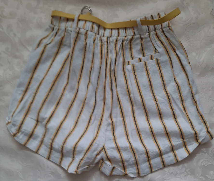 Women's Striped Shorts with Belt image indicator(2)
