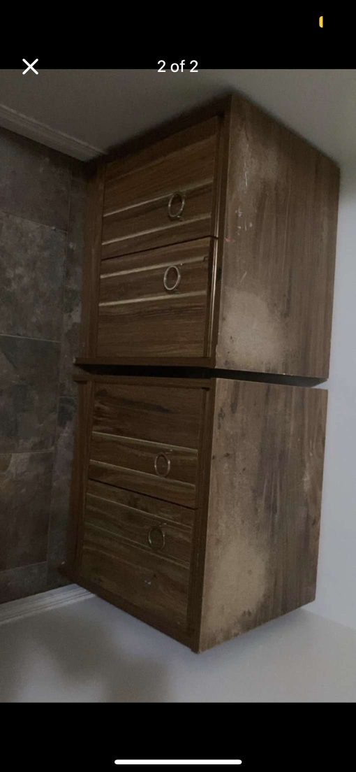 Pair of Vintage Wooden Nightstands