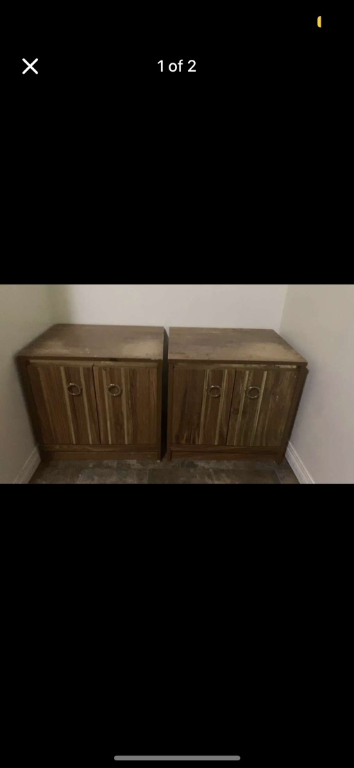 Pair of Vintage Wooden Nightstands - photo 2