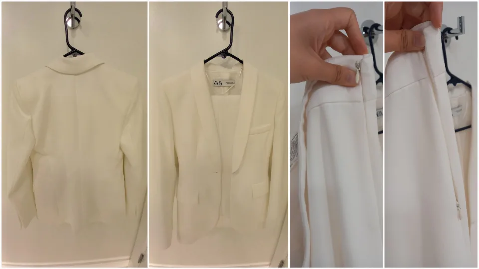 Women's Zara White Blazer and Trouser Suit image indicator(3)