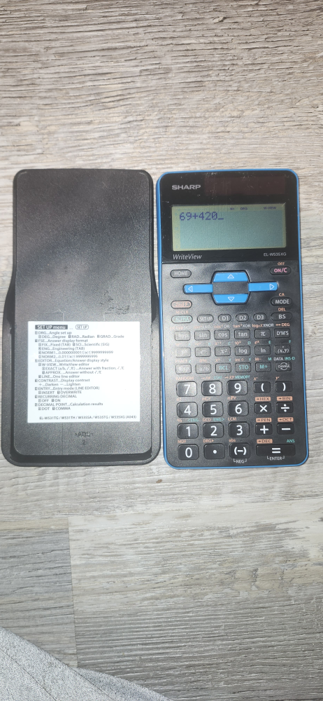 Sharp EL-W535XG WriteView Scientific Calculator