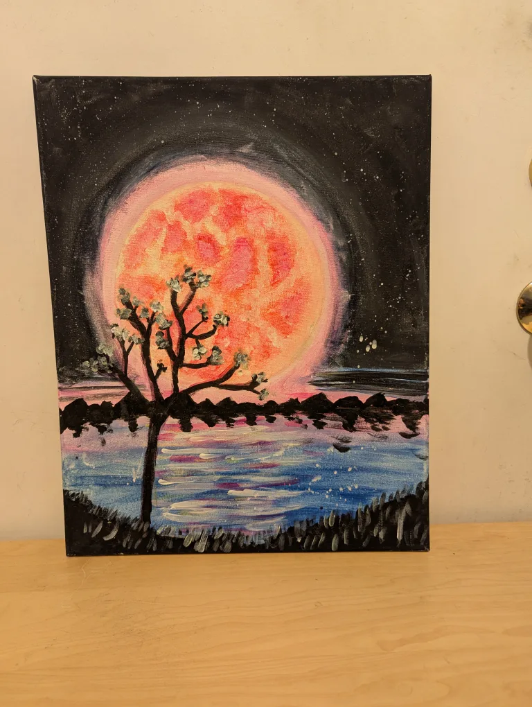 Pair of Hand-Painted Canvas Art image indicator(2)