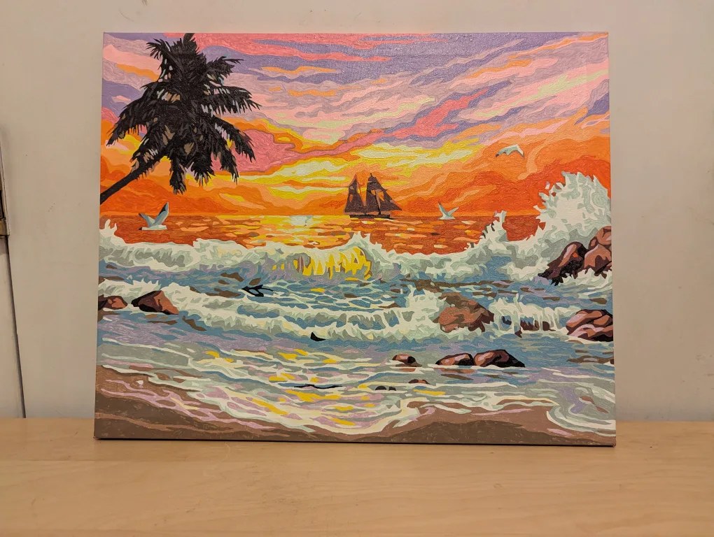 Pair of Hand-Painted Canvas Art image indicator(3)