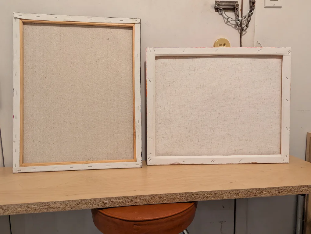 Pair of Hand-Painted Canvas Art image indicator(4)