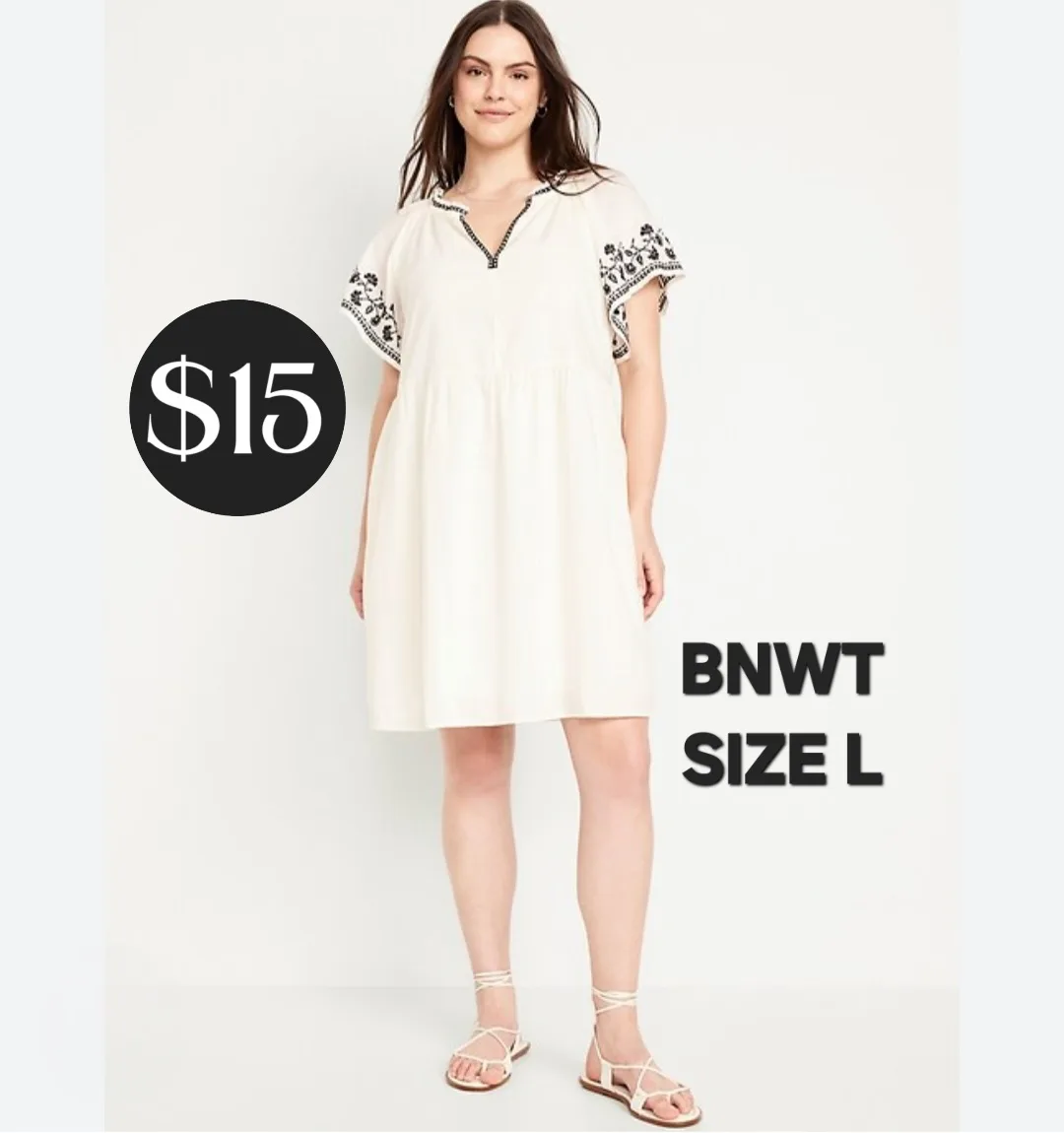 BRAND NEW w/ TAGS! Cream Dress thumbnail