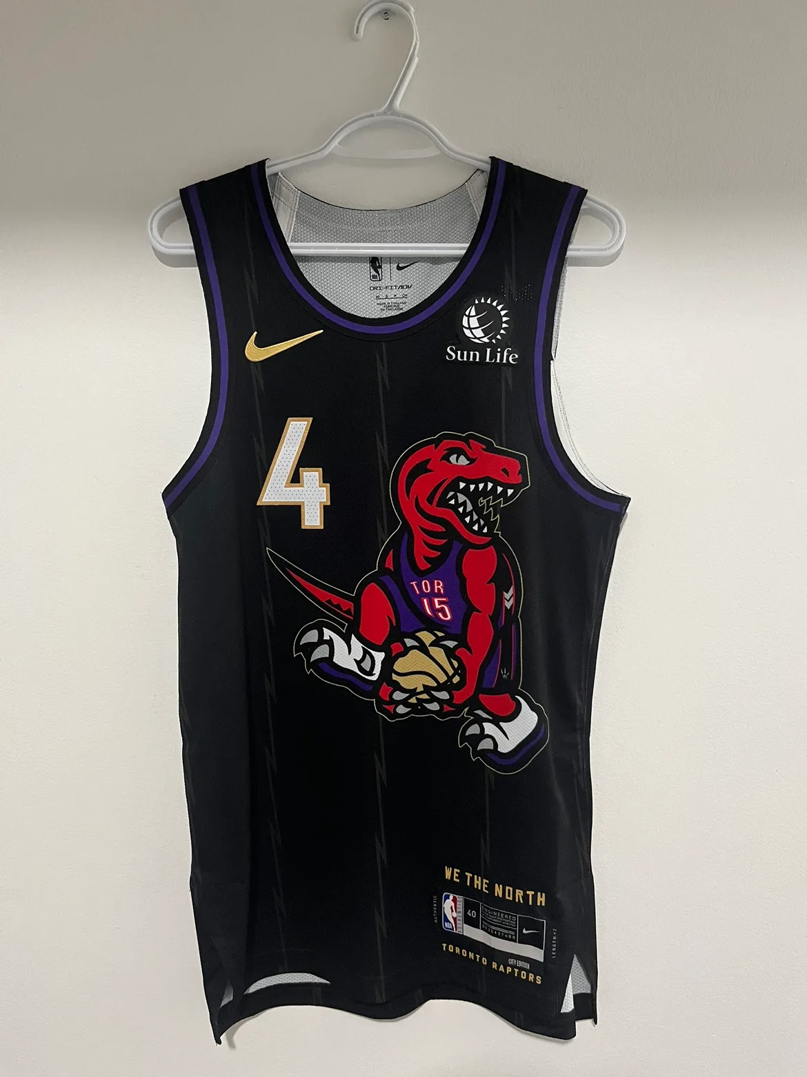 BNWT AUTHENTIC SCOTTIE BARNES TORONTO RAPTORS CITY JERSEY thumbnail