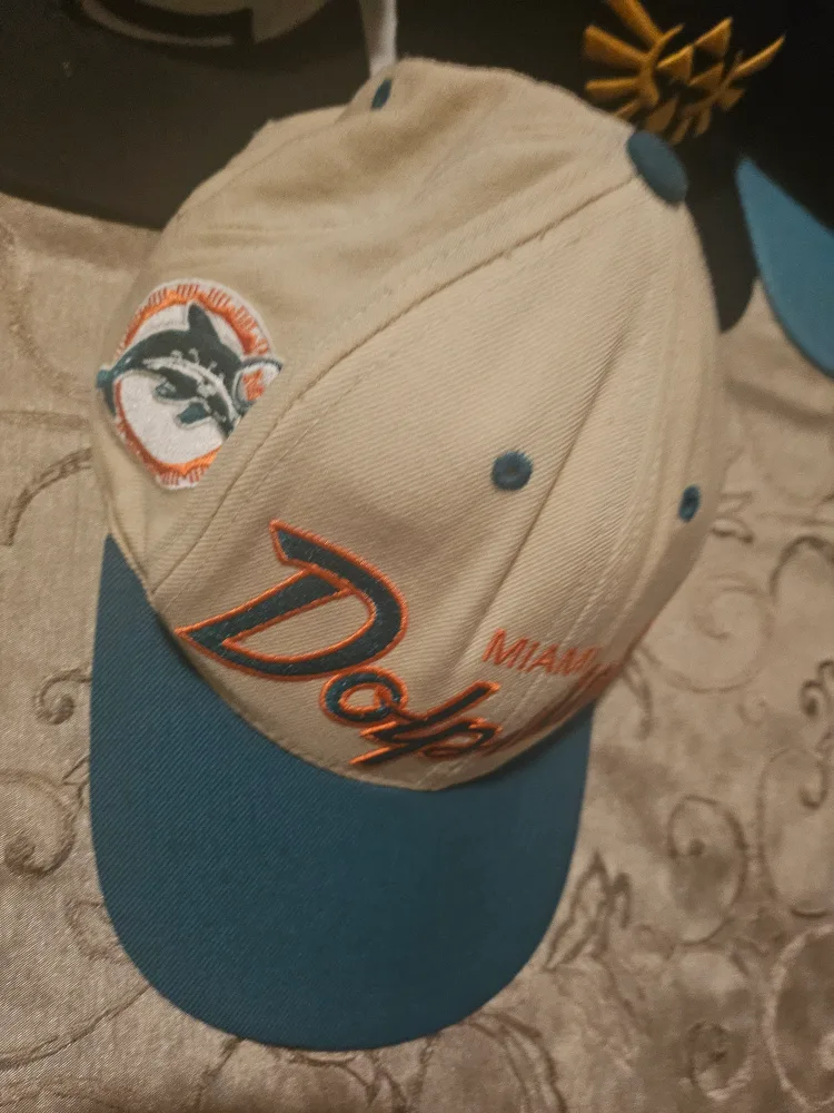 90s Miami Dolphins White Wool snapback NFL hat image indicator(2)