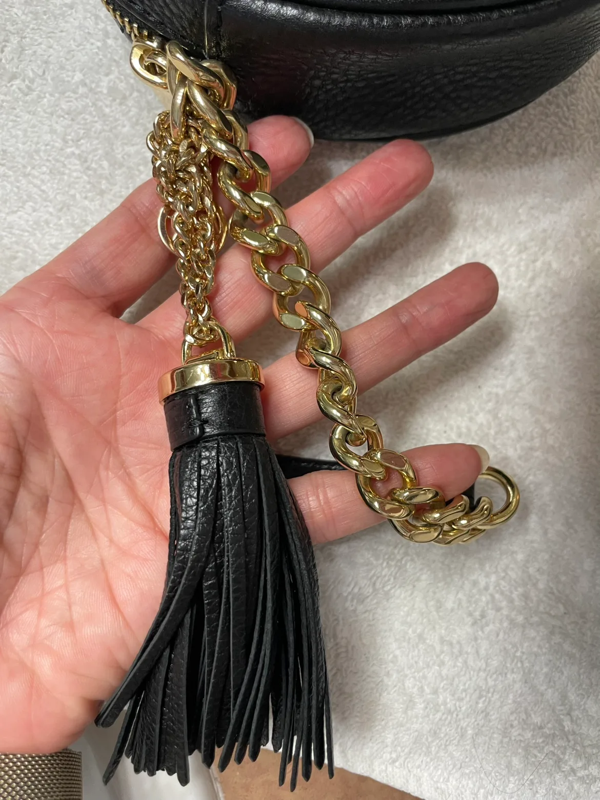 Micheal Kors Ginny Studded leather crossbody bag image indicator(6)