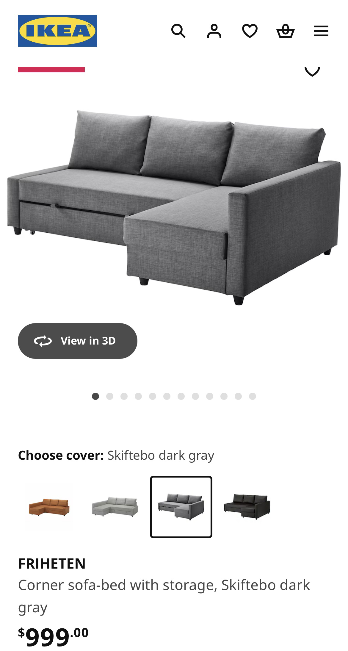 IKEA Friheten Corner Sofa Bed must go OBO