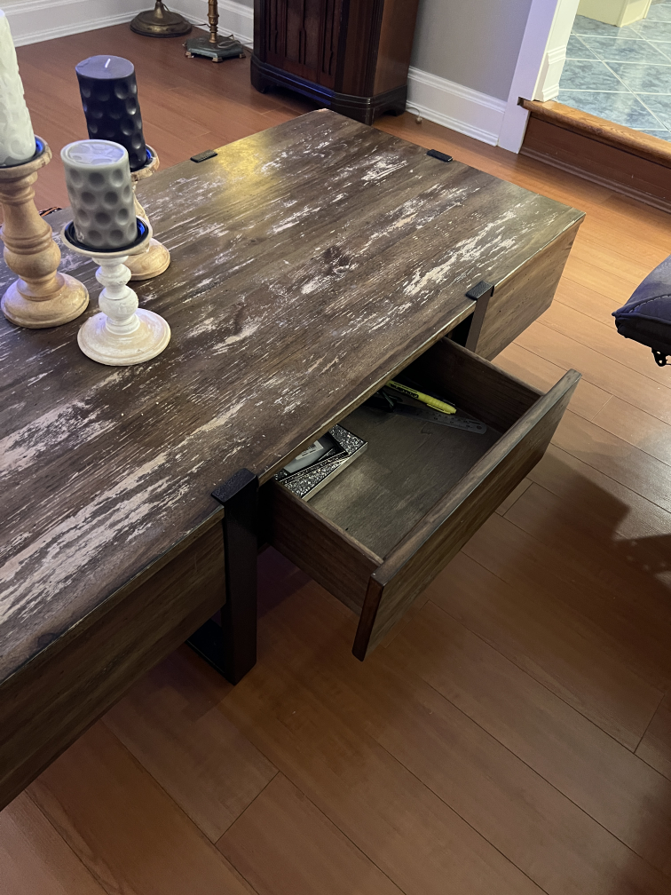 Reclining Sofa and chair with Coffee Table - photo 5