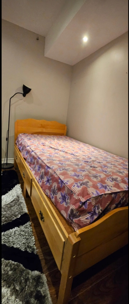 Single bed frame with drawers - photo 4