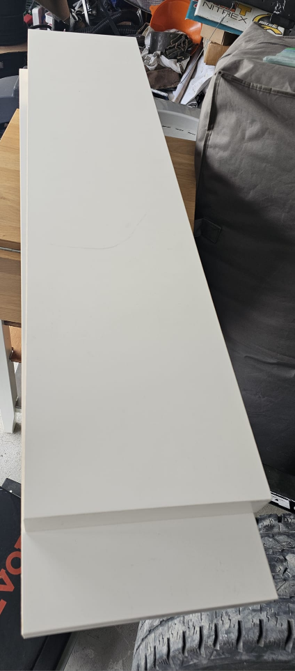2 IKEA LACK White Shelves