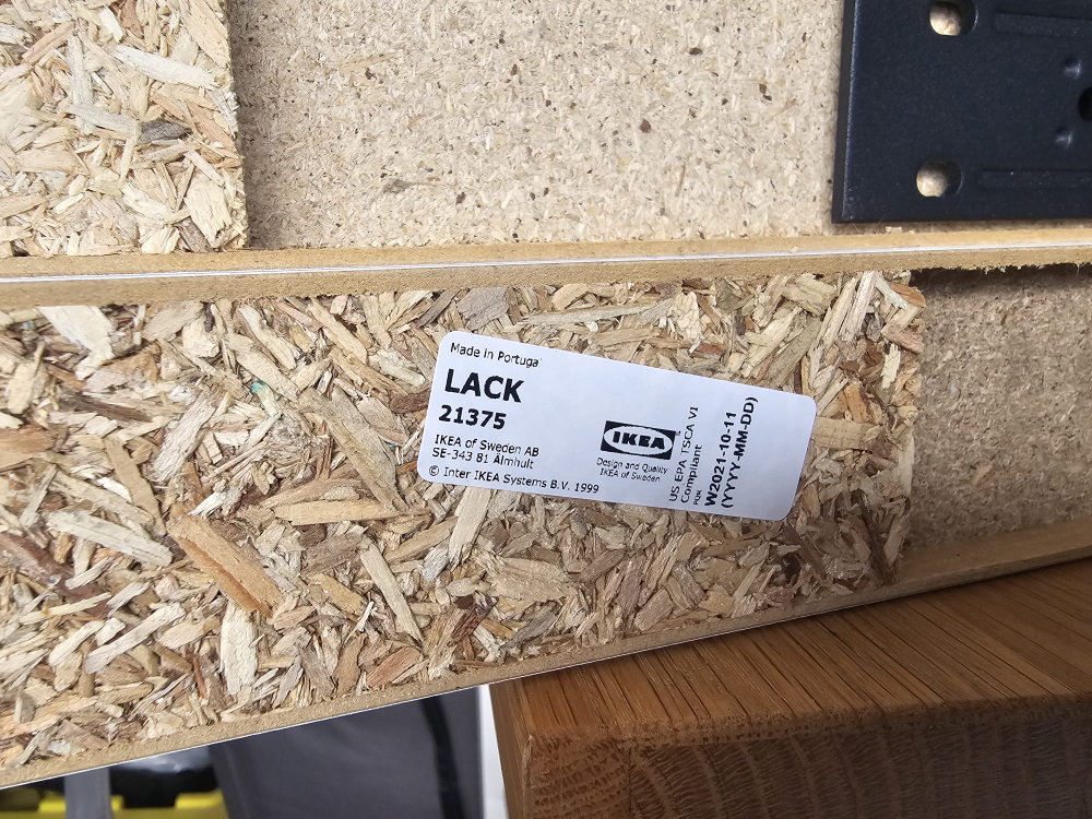 2 IKEA LACK White Shelves - photo 2