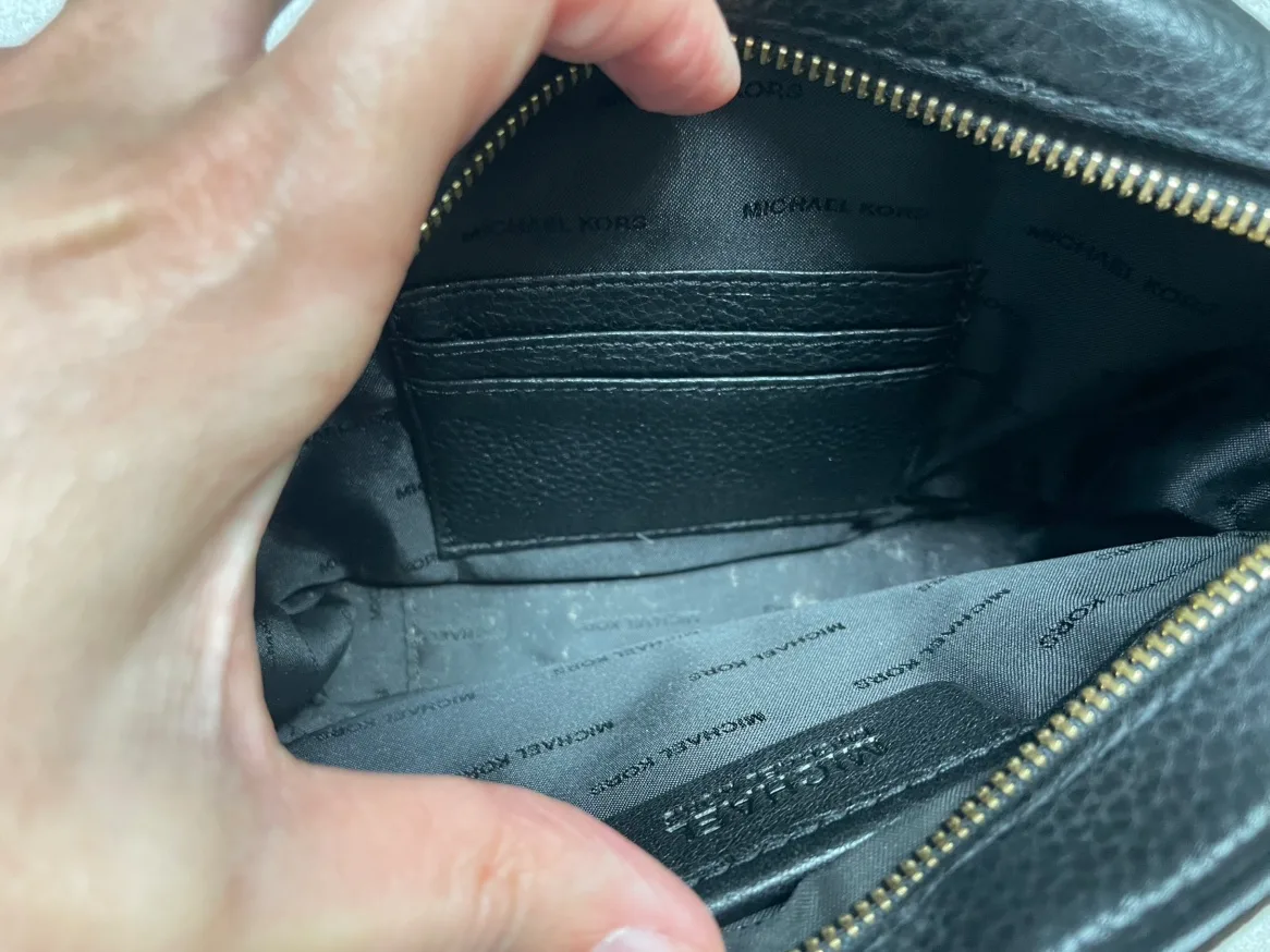 Micheal Kors Ginny Studded leather crossbody bag image indicator(5)