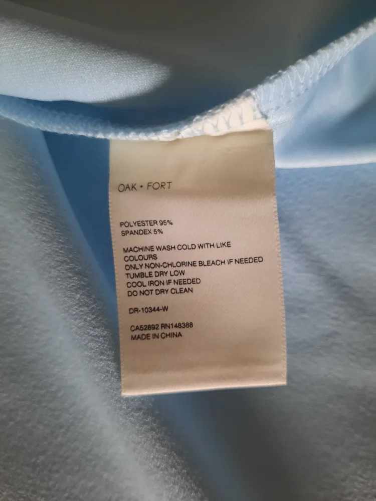 Oak + Fort Light Blue Midi Dress - Size XS image indicator(4)