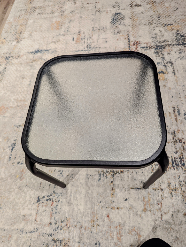 Glass-Top Side Table - photo 2