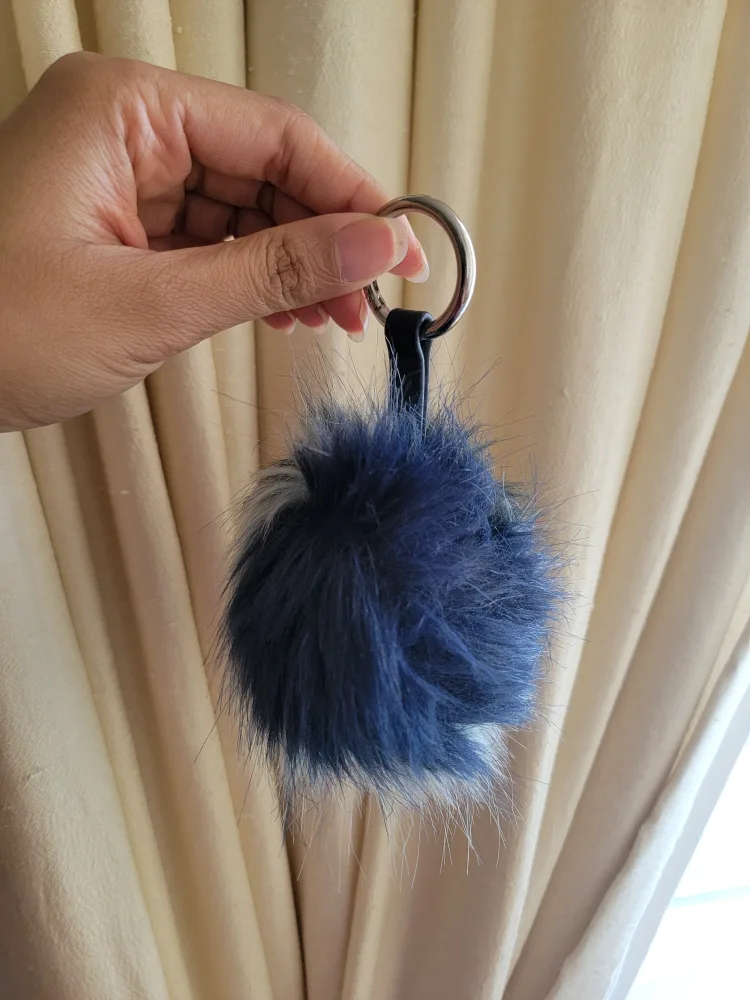High quality Fuzzy Pom Pom Keychain / bag charm image indicator(2)