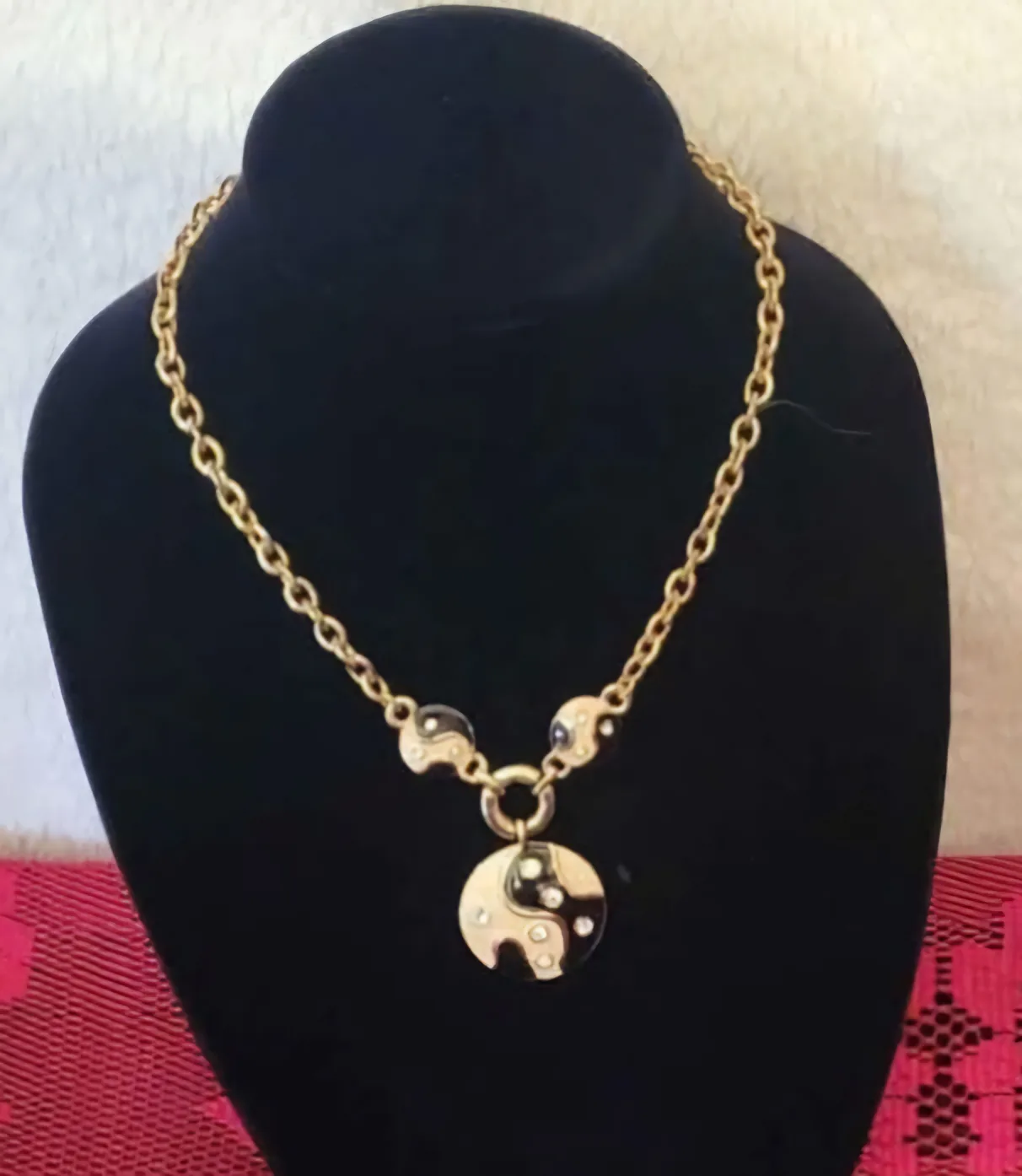 Park Lane Gold Tone Yin Yang Necklace image indicator(2)