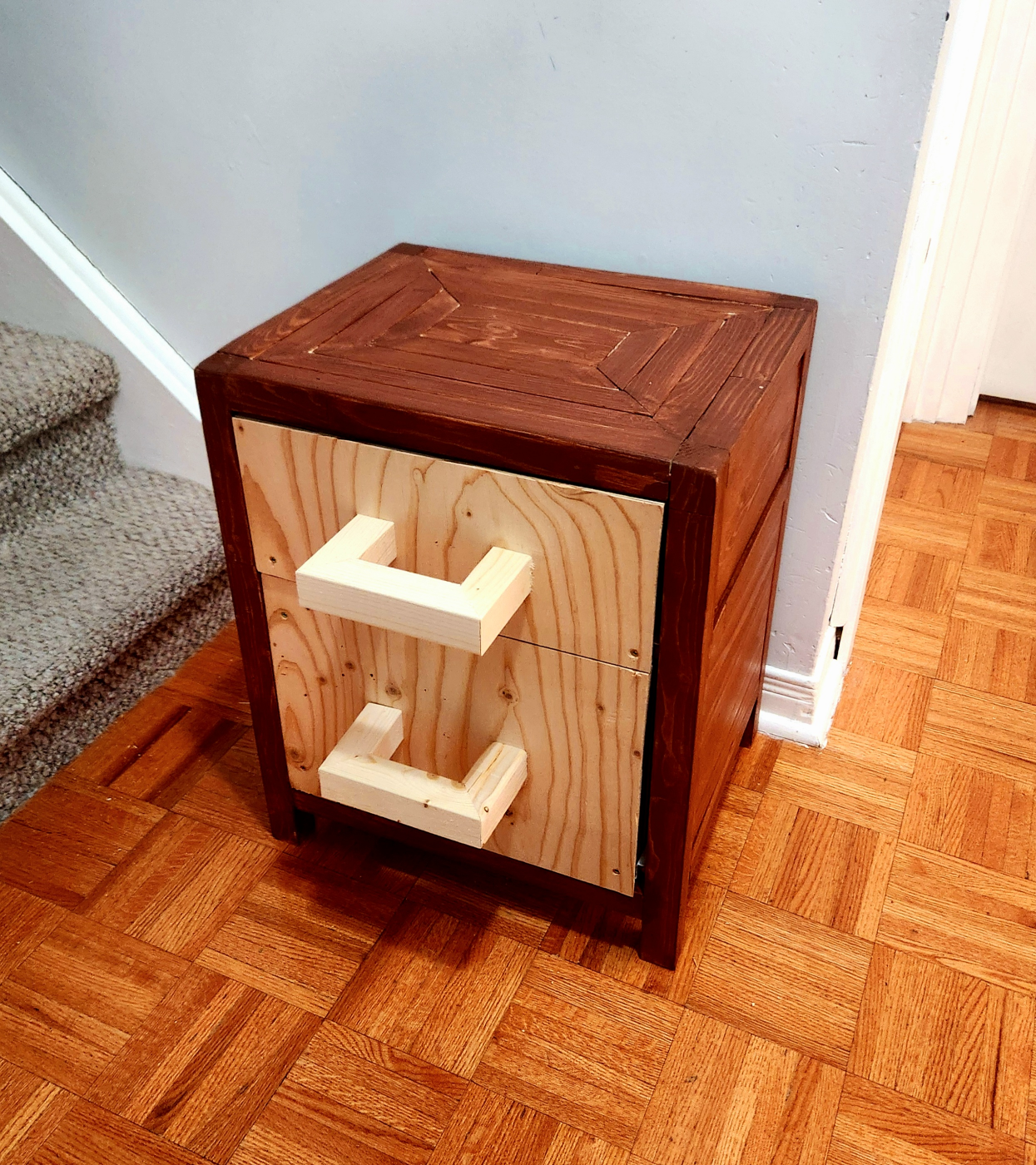 Rustic Two-Drawer Nightstand - photo 2