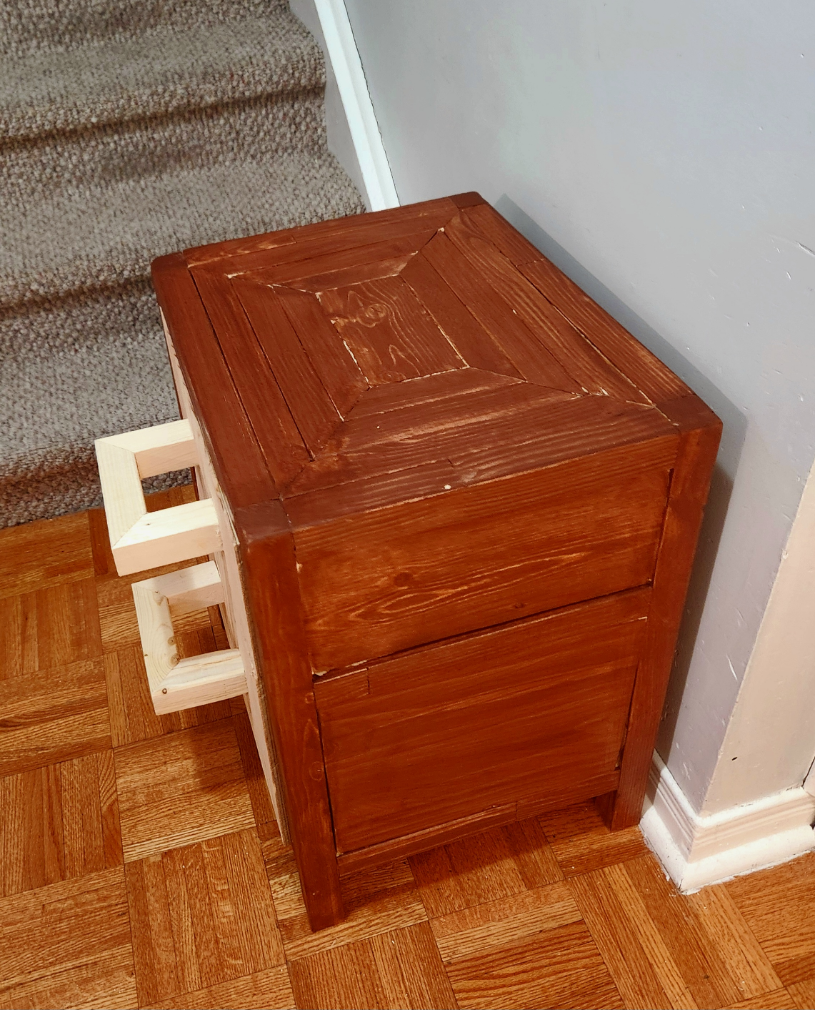 Rustic Two-Drawer Nightstand - photo 5