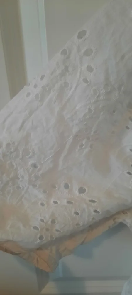 White eyelet midi dress image indicator(2)